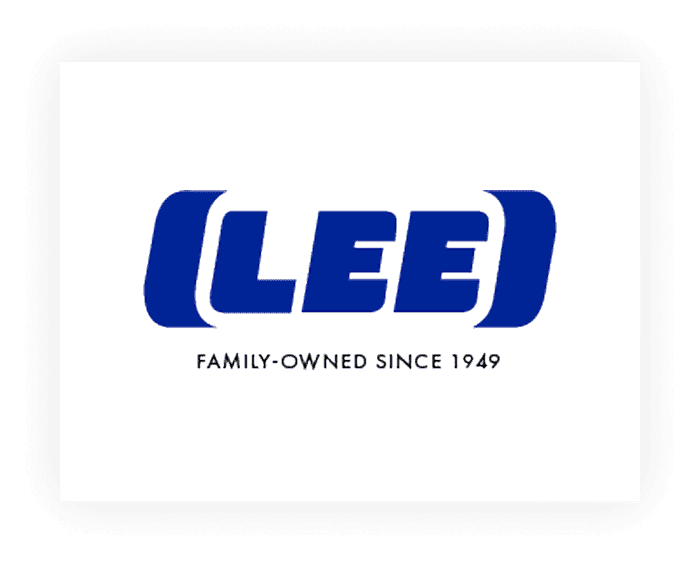 Logo with text "LEE Family-Owned Since 1949".