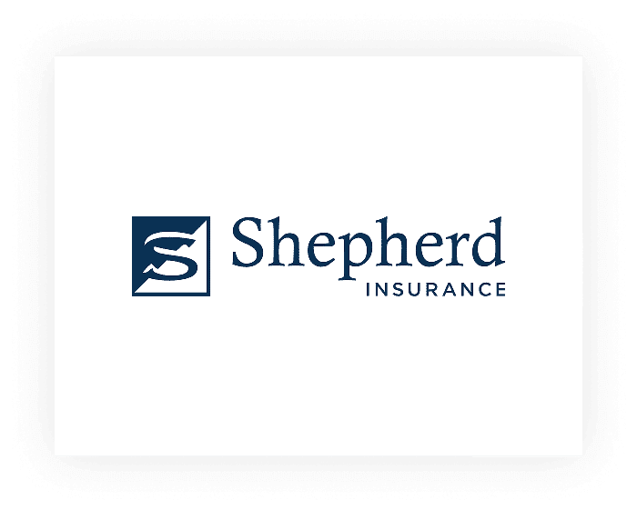 Shepherd Insurance logo on white background.