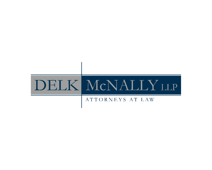 Delk McNally LLP logo, attorneys at law.