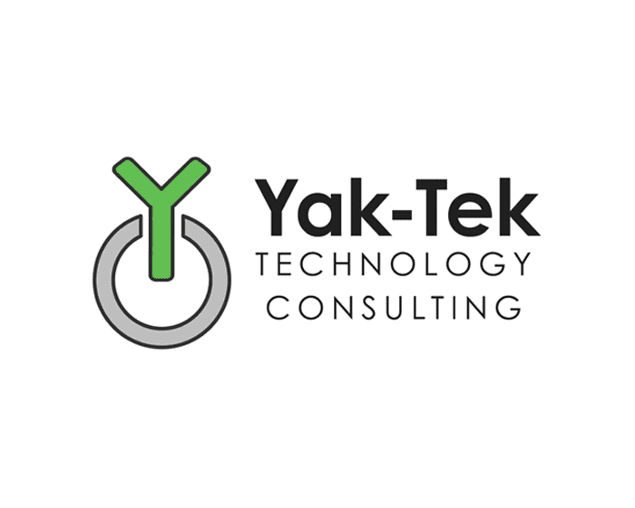 Yak-Tek Technology Consulting logo with text.
